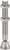 SWIVEL FOOT SPINDLE ASSEMBLY M10X84MM