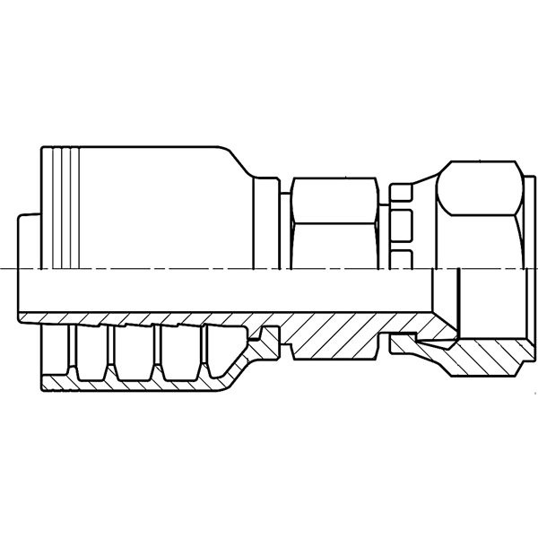 0808 JIC FEMALE SWIVEL