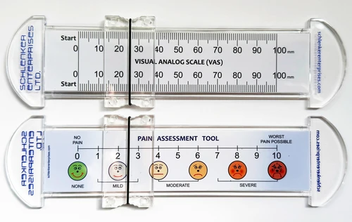 MED-05-100 VAS Pain Scale Rulers 0-100 mm