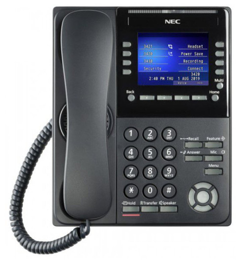 NEC ITK-8TCXG-1 BK IP COLOR SELF-LABELING TELEPHONE