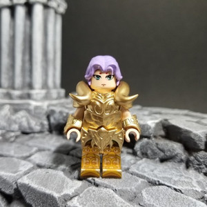 Custom Minifigures LeqoLeqo Gold Saint Aries