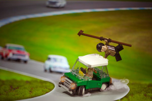 MiniMOCha Digital LEGO Photo Mr Bean Drifts Minicooper