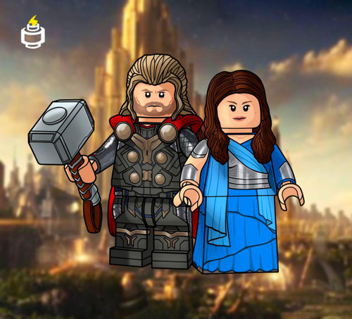 Custom Minifigures Jaka Thunder and Girlfriend