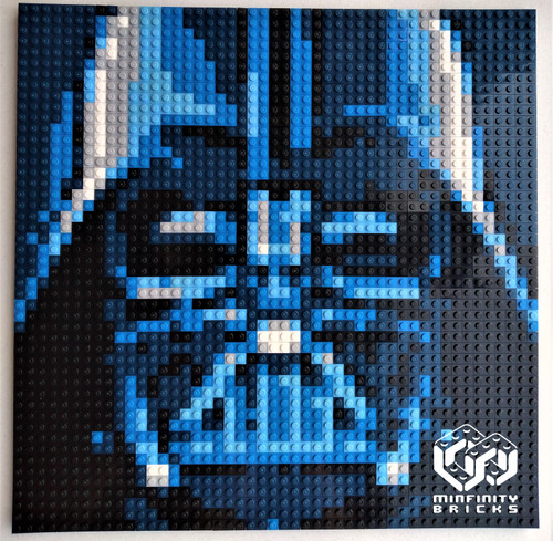 Minfinity Custom Starwar Darth Vader Mosaic Plate 48 x 48