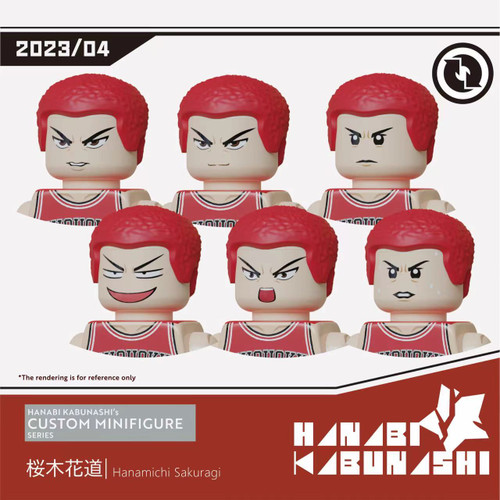 Custom Minifigures Hanabi Slam Dunk Sakuragi