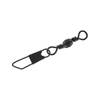Black Barrel Swivels w/ Safety Snaps