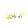 Feathered Gaff Chartreuse Treble Hooks by Clam Outdoors