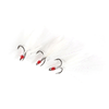 Feathered Gaff White Treble Hooks