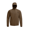 Alpha Fleece Cattail Brown Hooded Jacket