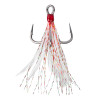 In-Line Triple Grip Red Tinsel Feathered Treble Hooks ITG76F by Mustad In-Line Triple Grip Red Tinsel Feathered Treble Hooks ITG76F by Mustad