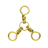 Brass 3-Way Swivels 3pk Brass 3-Way Swivels 3pk