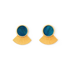 August Cay Gold Fan Stud Earrings