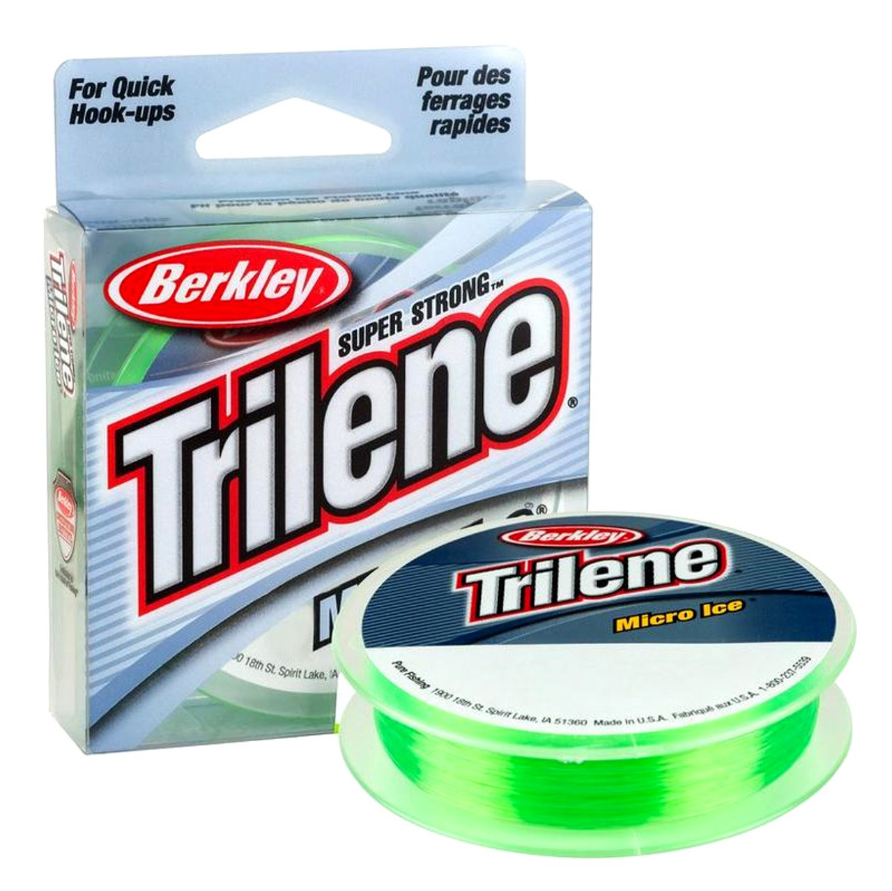 Trilene Micro Ice Solar Green 110 yd Fishing Line by Berkley