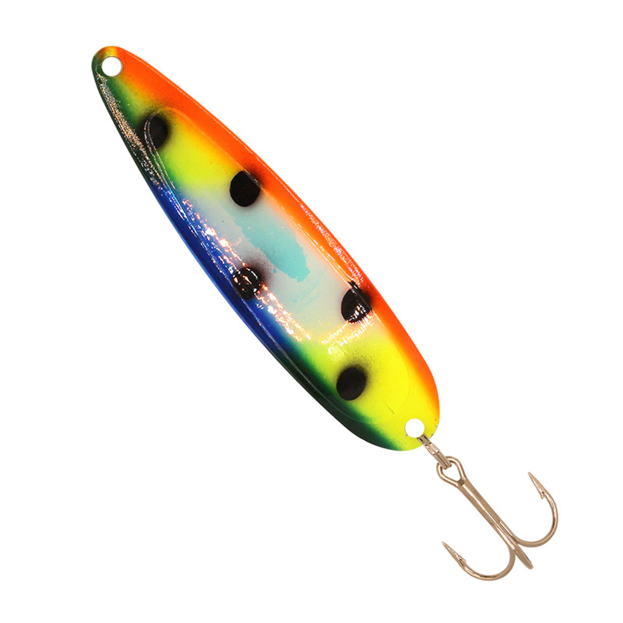 Michigan Stinger Stingray Spoon Super UV Green Tuxedo; 4 1/4 in.