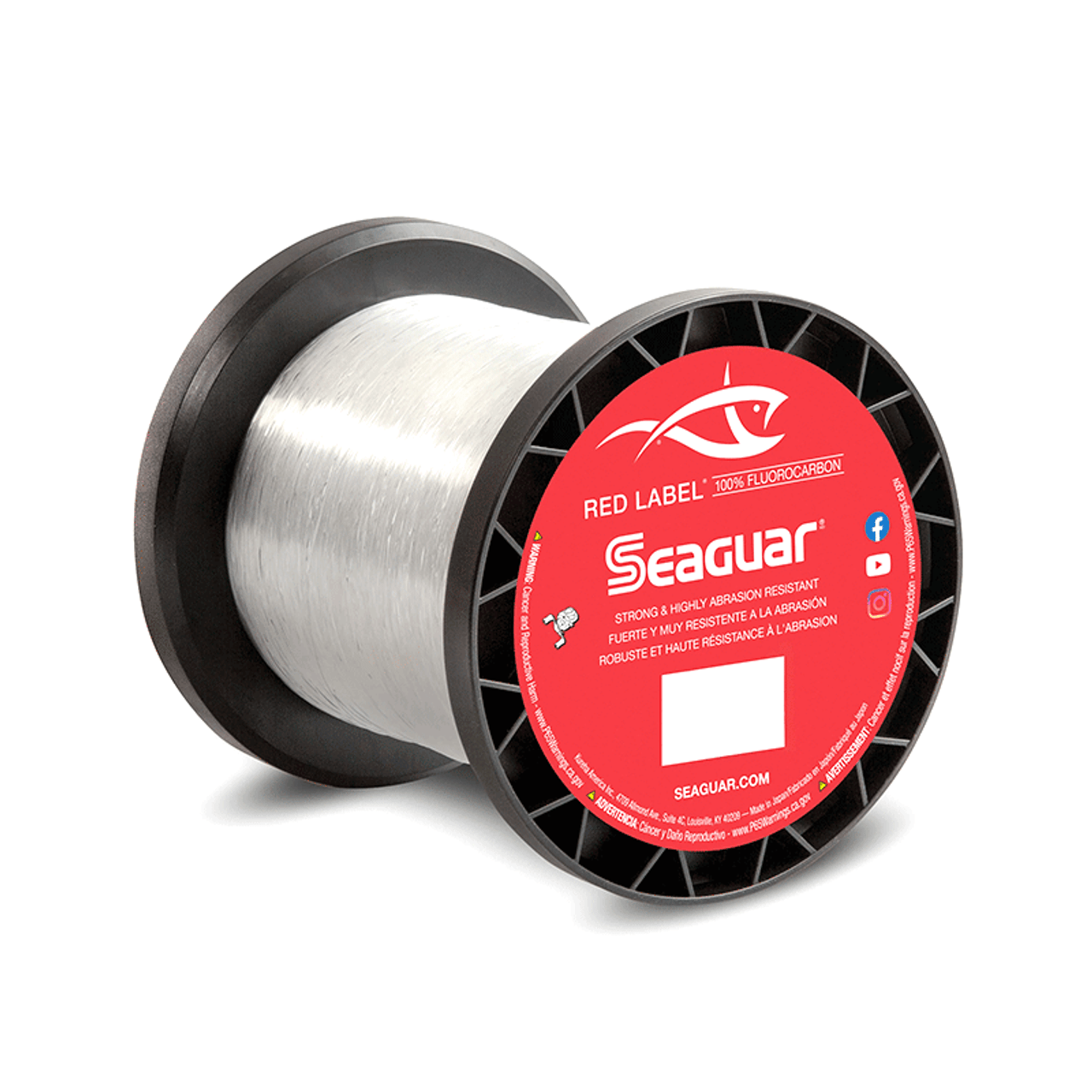 Seaguar Red Label Clear 100% Fluorocarbon 1000 yd Bulk Spool