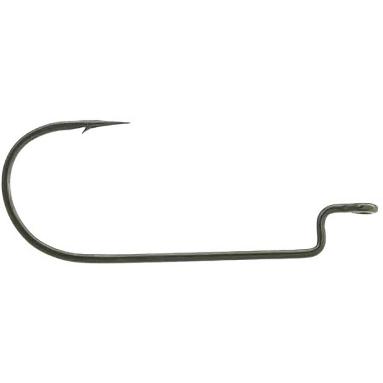 Pro-X PX49Z Wide Round Bend Offset Worm Hook Forged Size 4/0 Qty 5