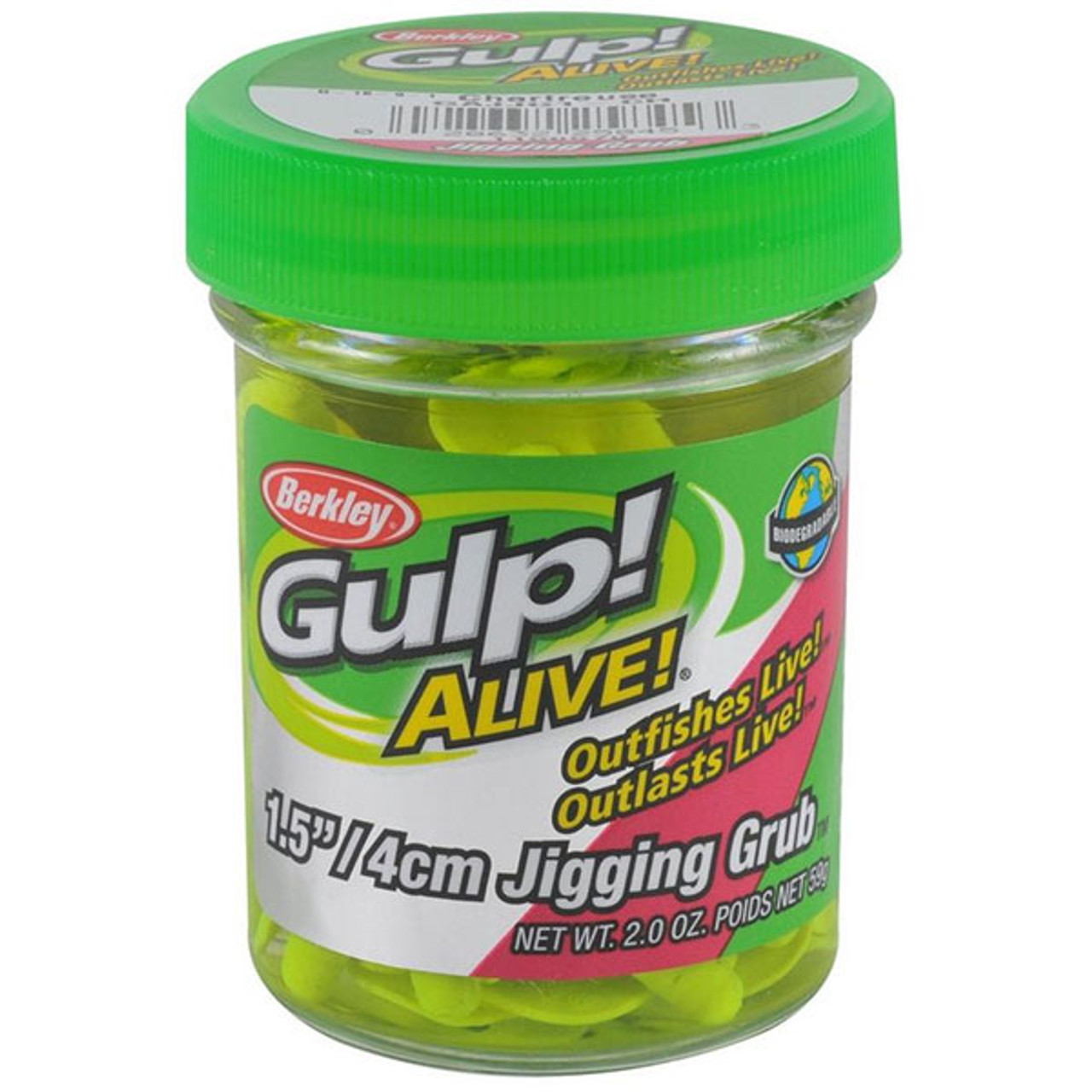 Berkley Gulp! Alive! 1.5" Jigging Grub Jar