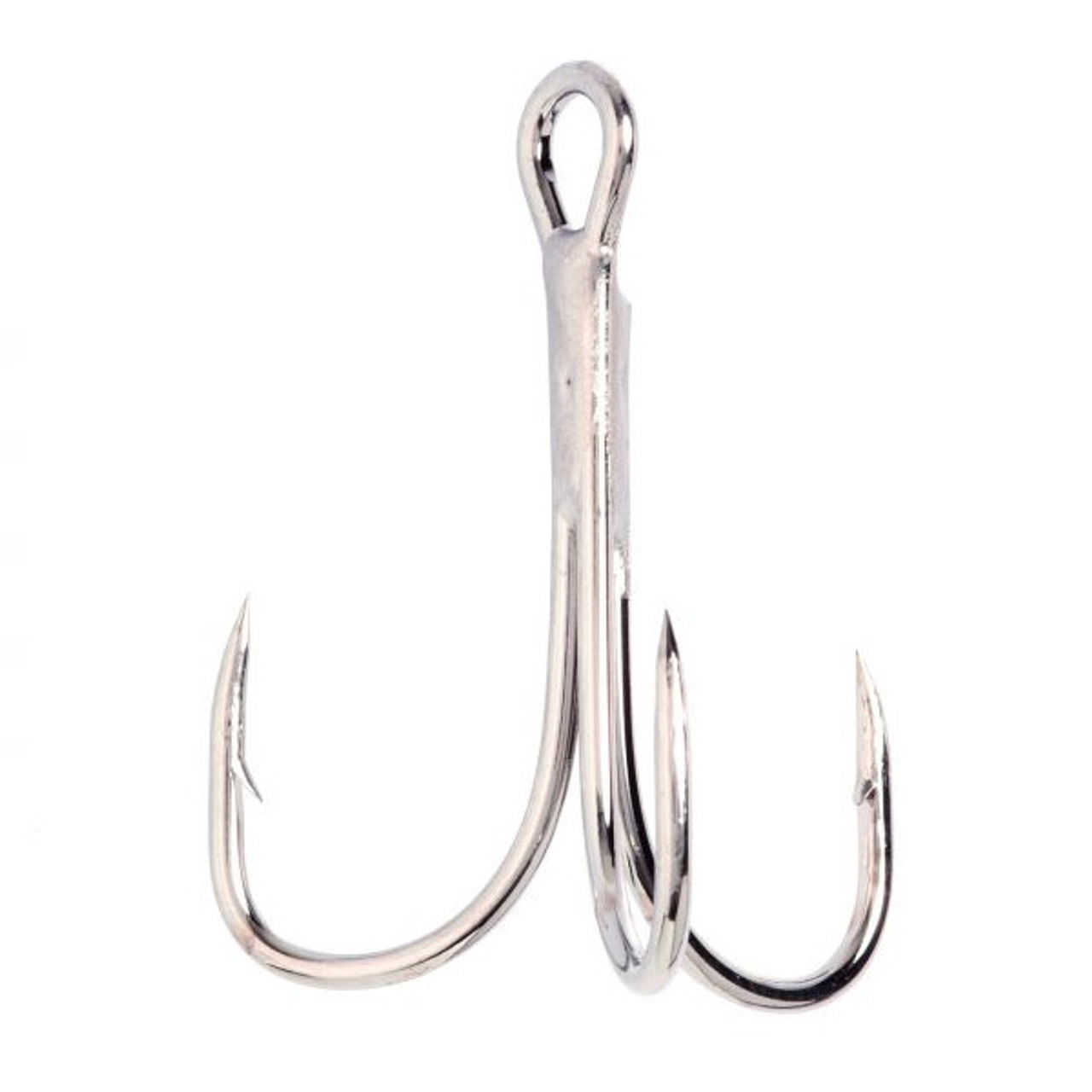 Eagle Claw 2x Treble Regular Shank Curved Point Hook, Bronze