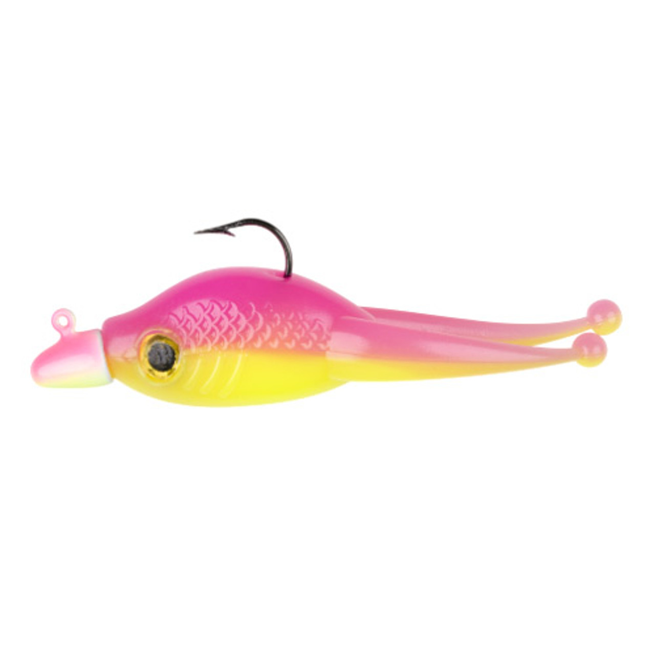 Strike King Mr. Crappie Sausage Head - Tuxedo Black/Chartreuse