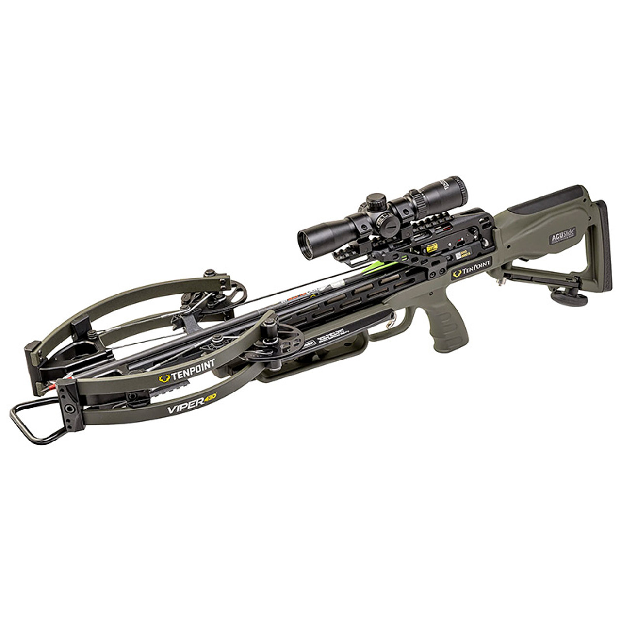 Viper 430 Moss Green Crossbow w/ RangeMaster Pro Scope by TenPoint