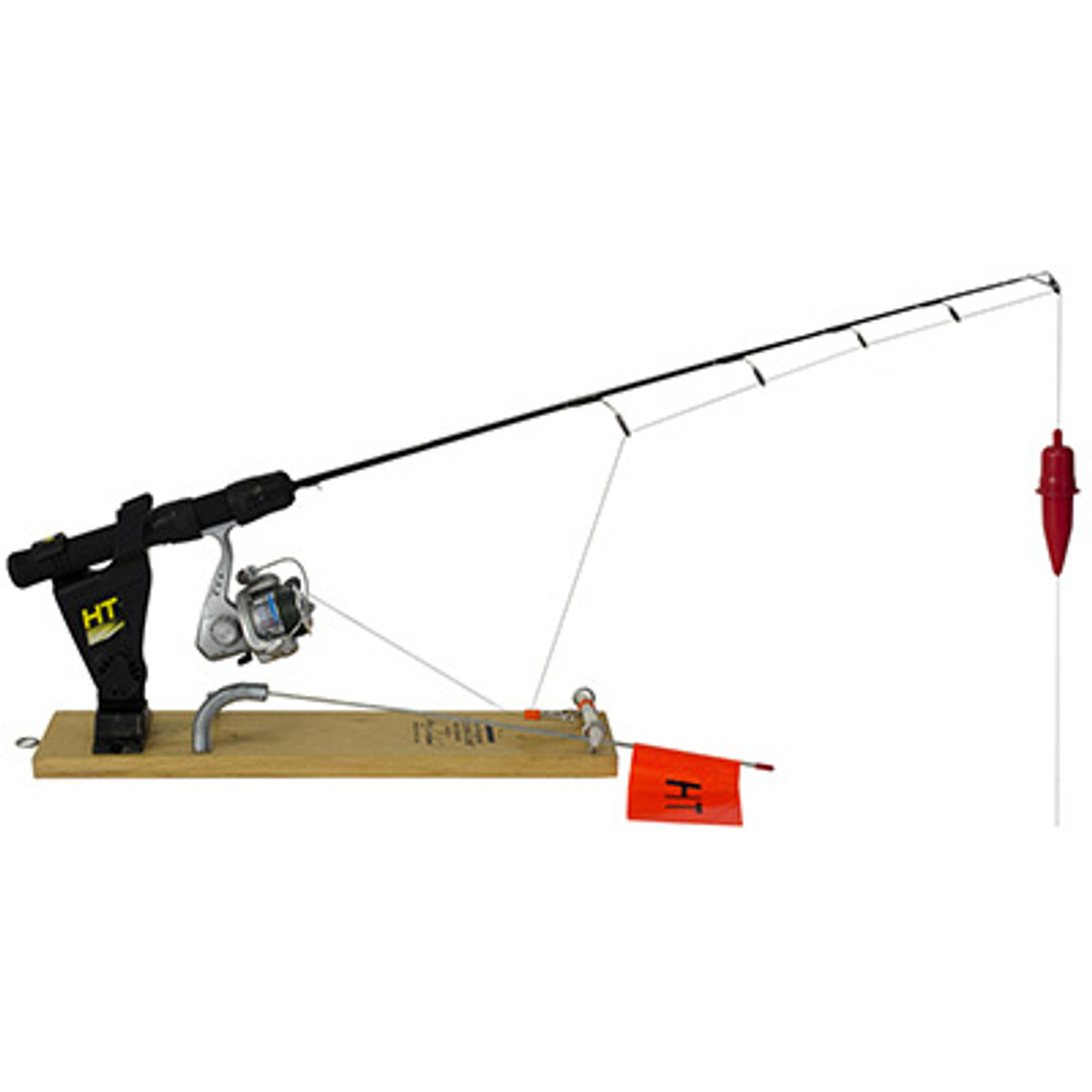 Ice Rigger Rod Holder with Flag Bite Signal by Hi-Tech Fishing