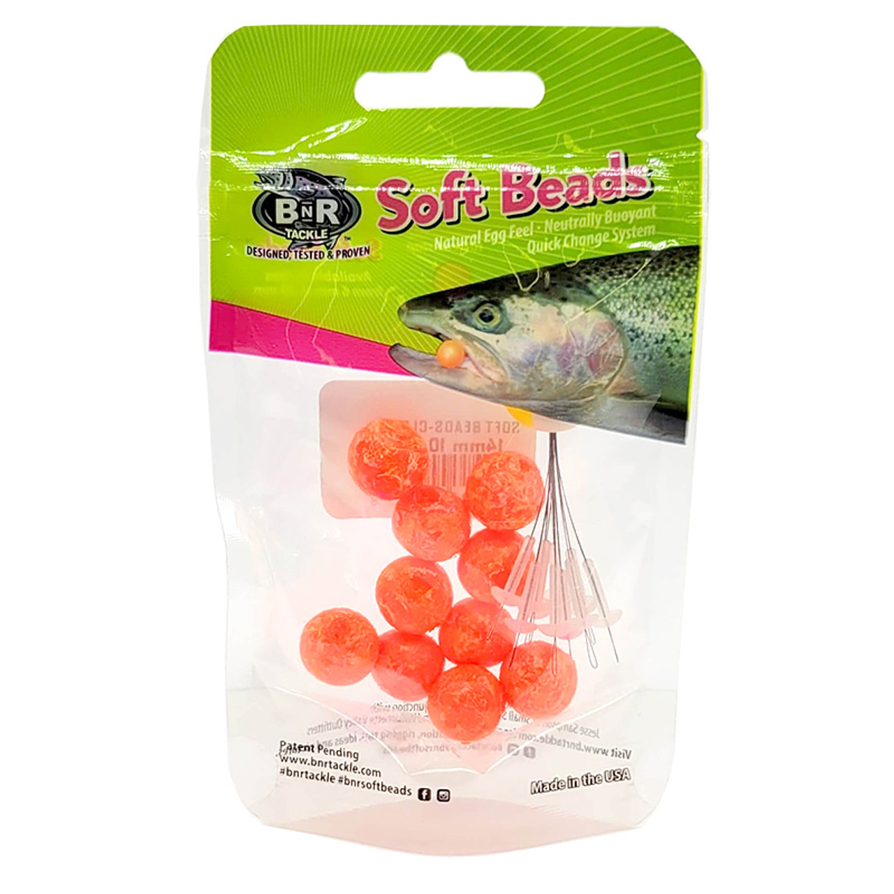 BnR Tackle Soft Beads Natural 8 mm