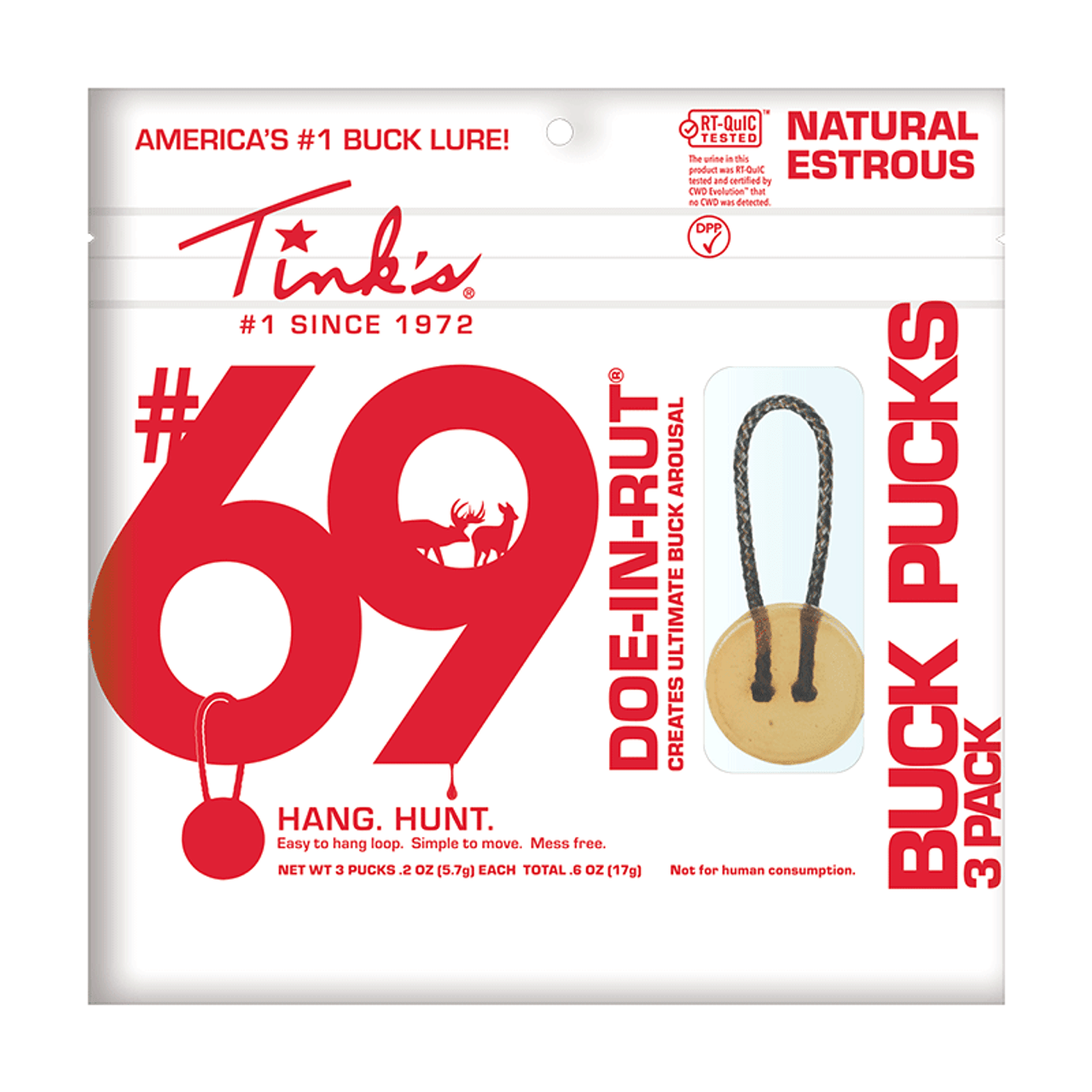 #69 Doe-In-Rut Buck Pucks Estrous Doe Urine