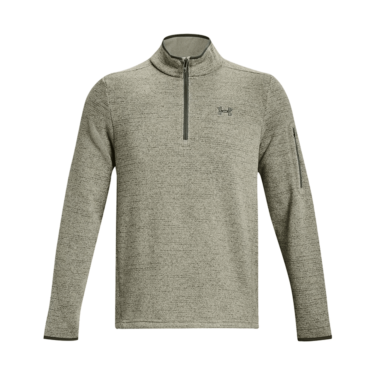 Men's UA Expanse Specialist 1/4 Zip Green Sweater - Front