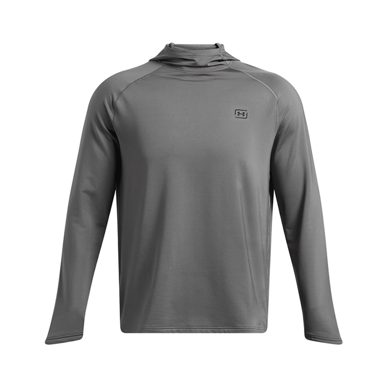 Men's UA Fish Pro Coldfront Castlerock Grey Hoodie - Front