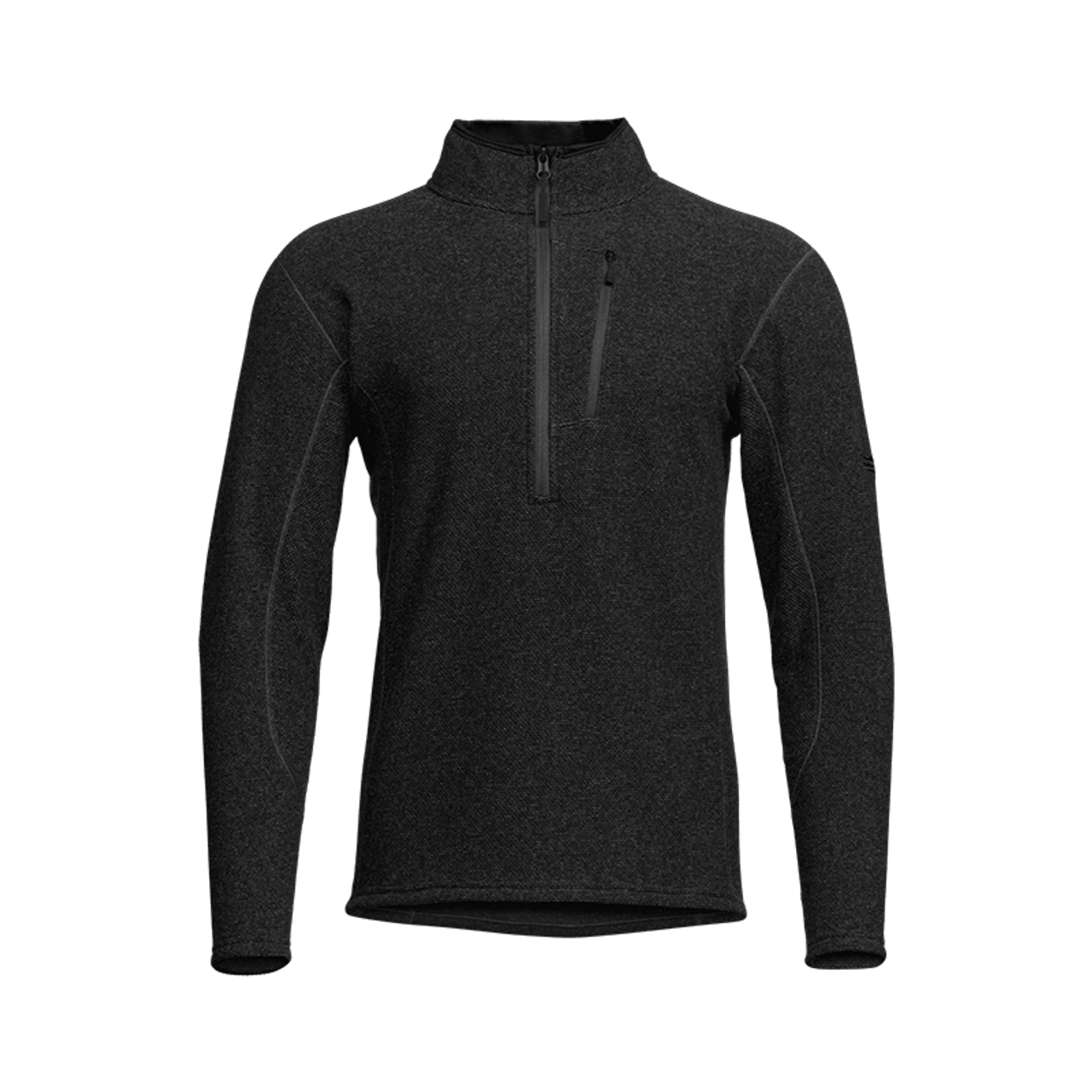 Snowcrest Half-Zip Black Fleece Pullover
