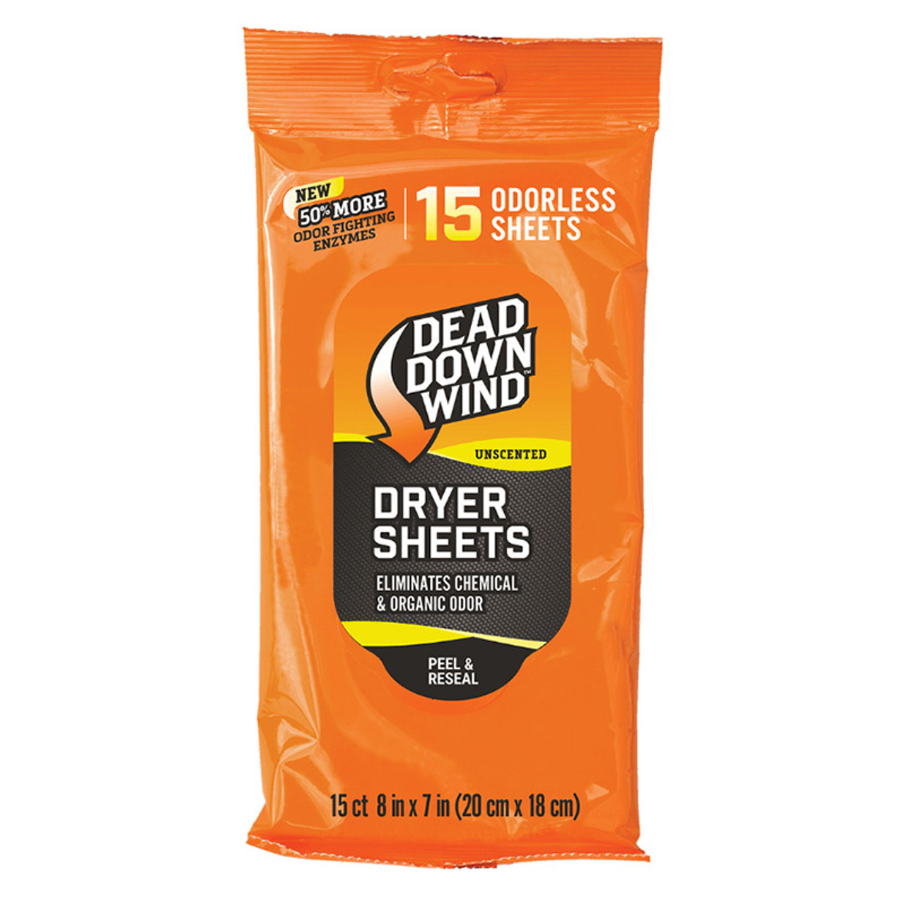 Unscented Dryer Sheets 15 ct by Dead Down Wind