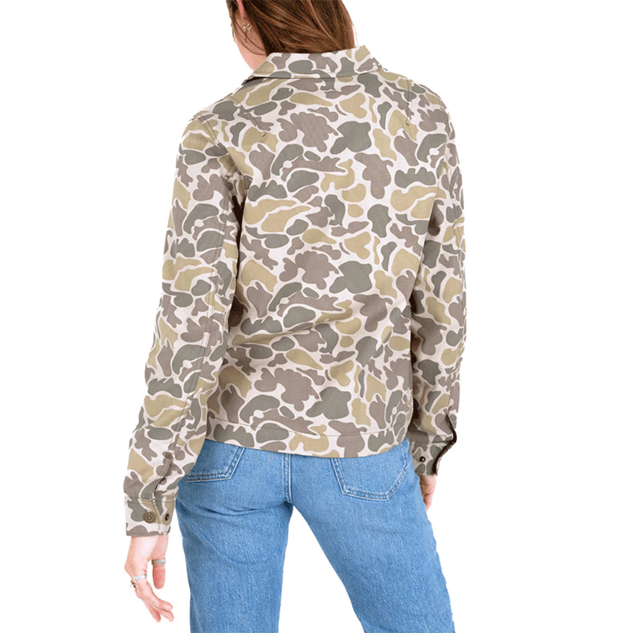 Women's Khaki Mallard Camo Westwood Jacket - Model Back