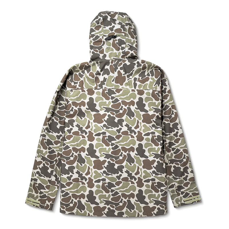 Cumberland Dark Green Mallard Camo Rain Jacket - Back