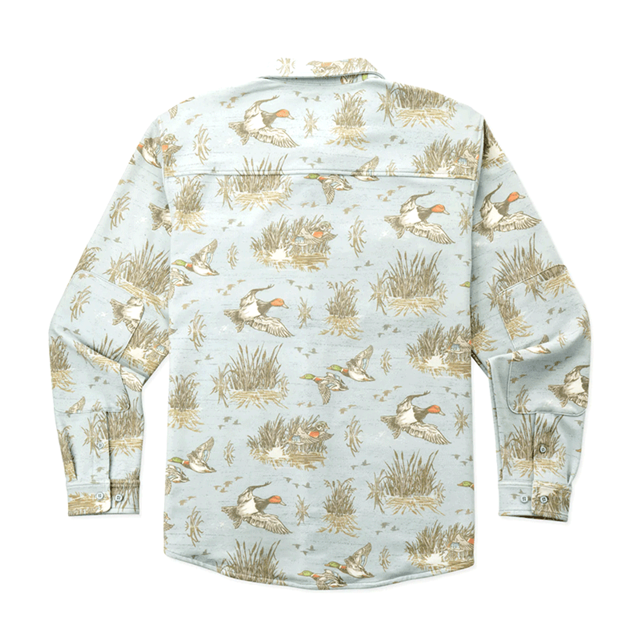 Fireside Button Up Smoke Overshirt - Back