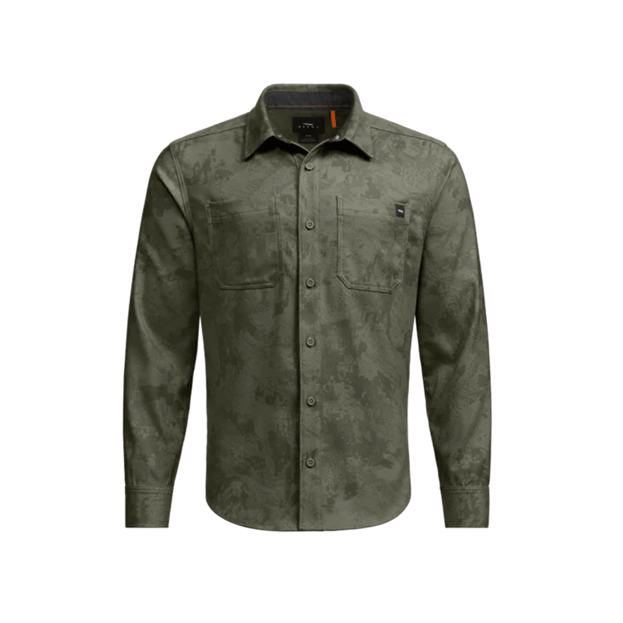 Bridger Long Sleeve Hemlock Green Camo Flannel Shirt