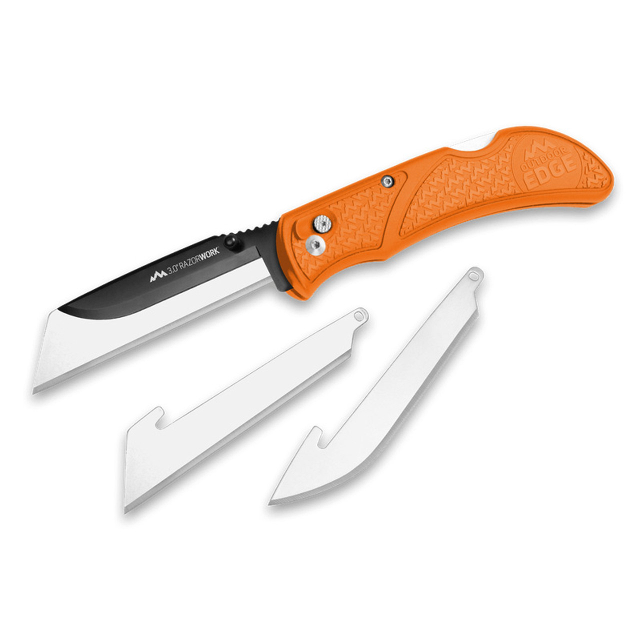 RazorWork Replaceable Blade Orange Utility Knife by Outdoor Edge