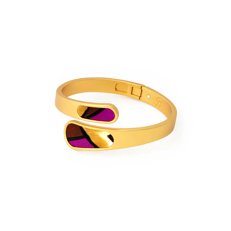 Aaliyah Bezel Hinge Cuff