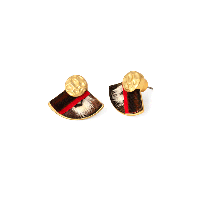 Maya Fan Stud Earrings