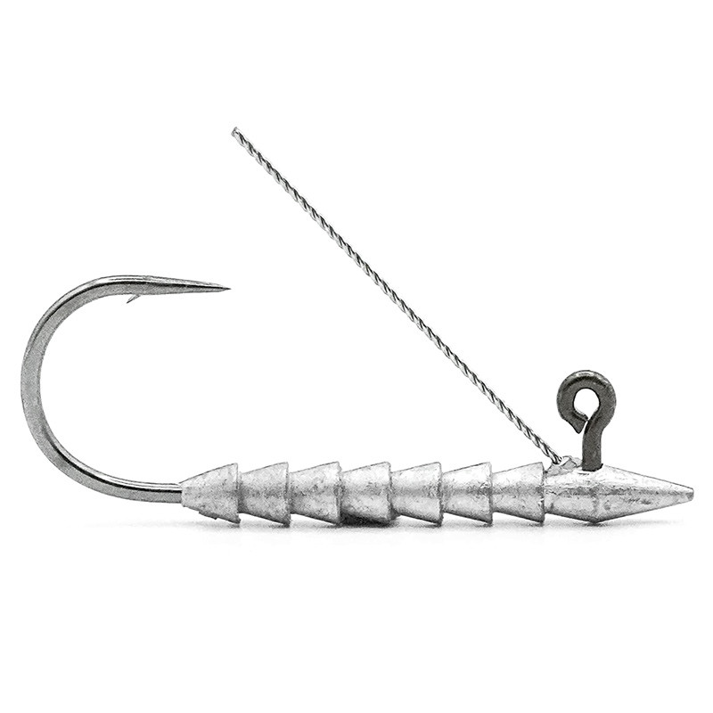 The Heavy Duty Weedless Hover Rig Weighted Hook by Core Tackle