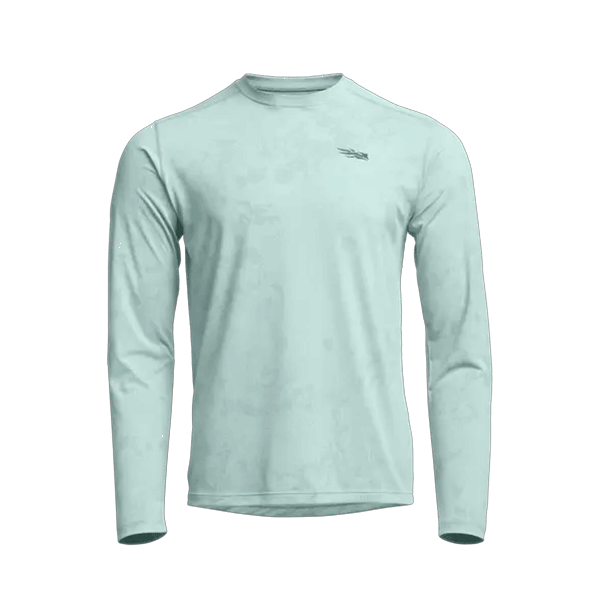 Radiant Saltwater Blue Camo LS Crew Shirt