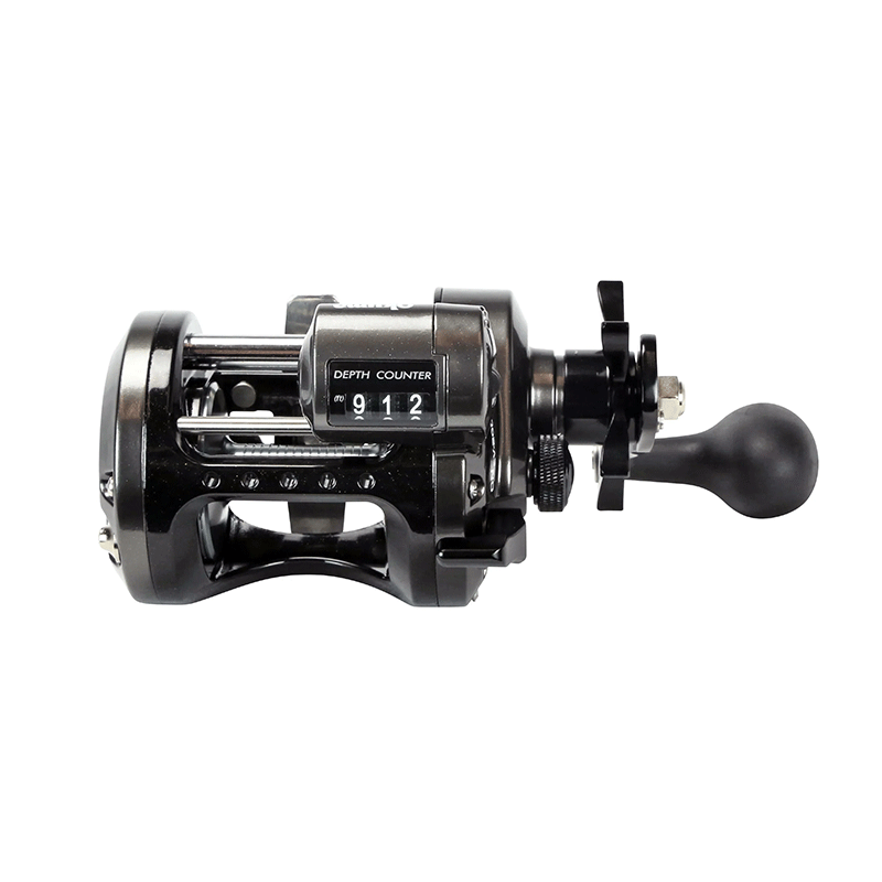 baitcaster reel with line counter Abu Garcia Built with a rigid aluminum frame and gear side plate LEXA LC Daiwa US