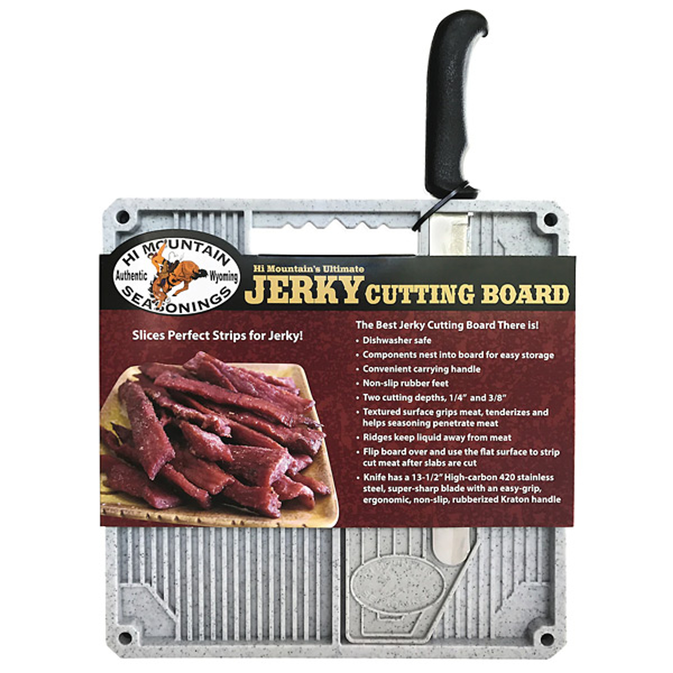 Hi Mountain Ultimate Jerky Cutting Board and Knife Set