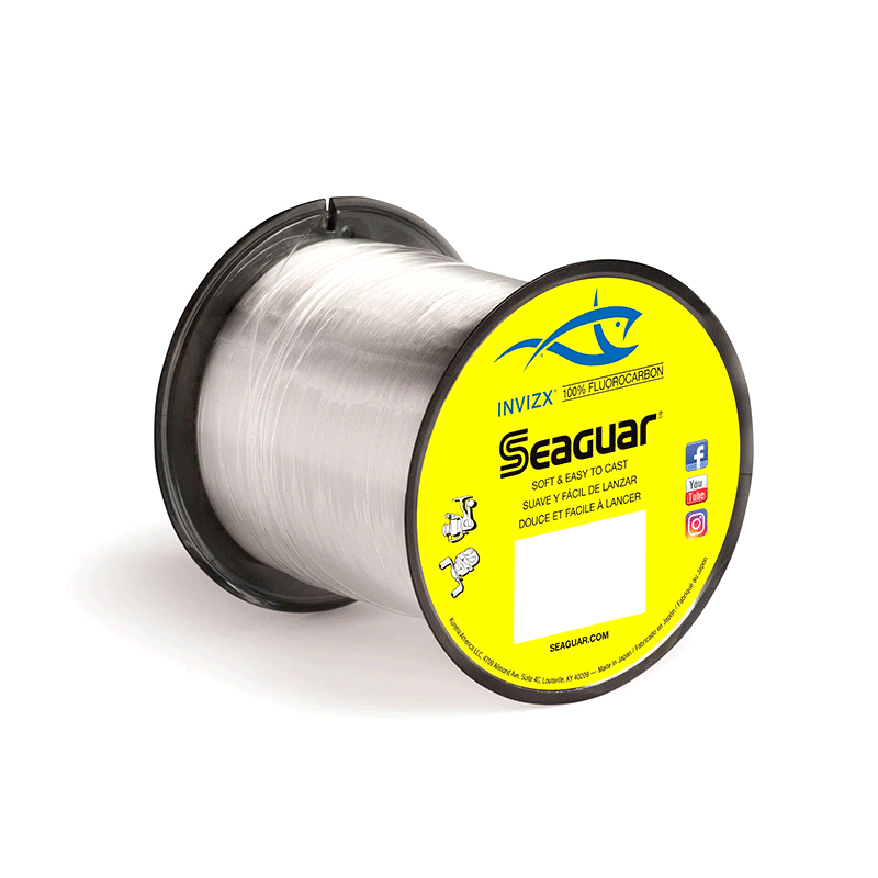 Seaguar Invizx 04VZ200 Ligne de fluorocarbone d'eau douce 17,8 cm de diamètre, 1,8 kg testée, 200 m, transparent