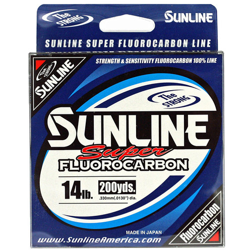 Sunline Super FC Sniper Clear 100% Fluorocarbon Line 165/200 yd Spool