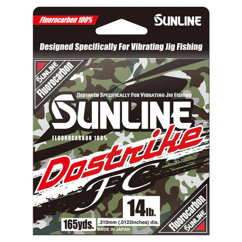 DoStrike FC Metered Camo 100% Fluorocarbon 165 yd Spool by Sunline
