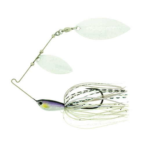Duckett Fishing BD Water Slash Double Willow Spinnerbait, Special White, 1/2 oz