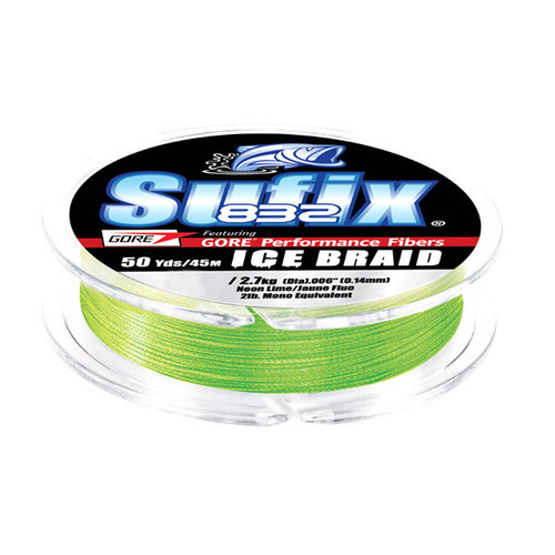 Clam Frost Ice Monofilament Gold 7 LB Test Jagged Tooth Tackle