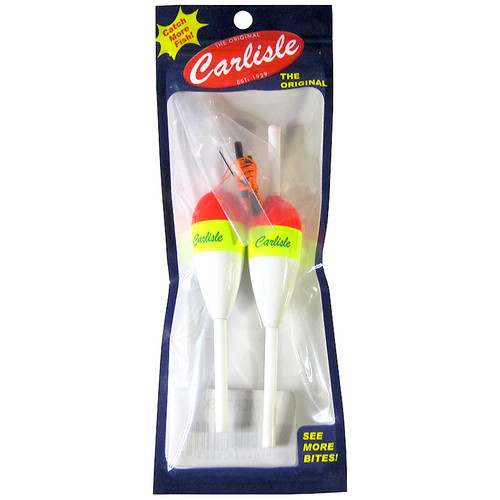 Carlisle 1" Slip Floats 2-Pack w/ Stop Knots by K&E Stopper Lures