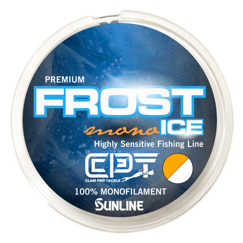 Frost Ice Metered Orange/Clear Monofilament 110 yd Fishing Line by Clam