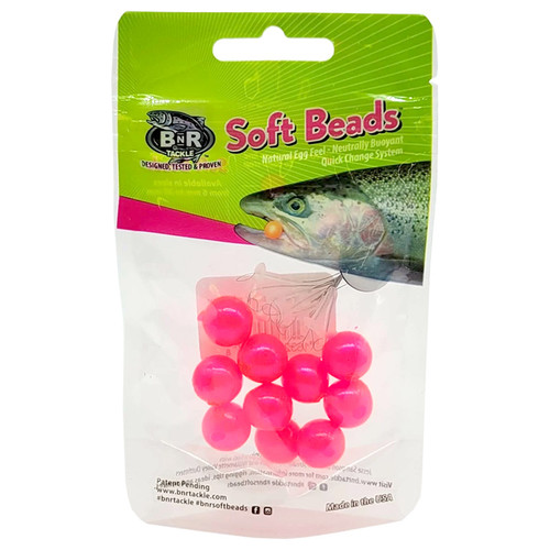 BnR Tackle Soft Beads - 10 mm - Natural